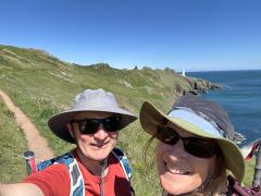 Selfie to mark reaching 900 miles of England Coast Path!